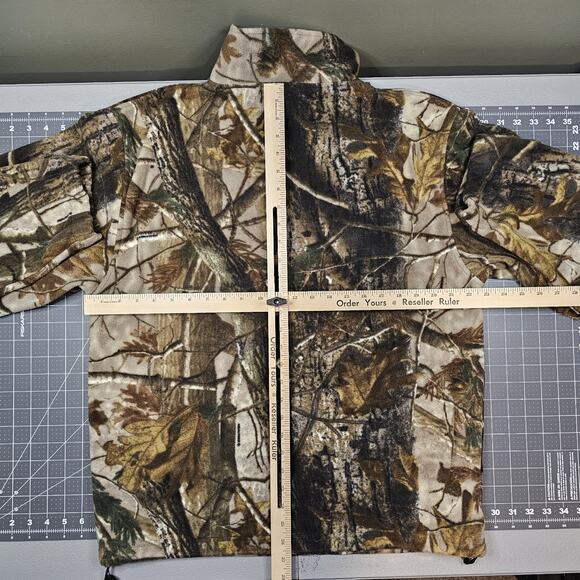 10X Products Camouflage Jacket Medium Mossy Oak Realtree Advantage Wind Proof - Picture 12 of 14